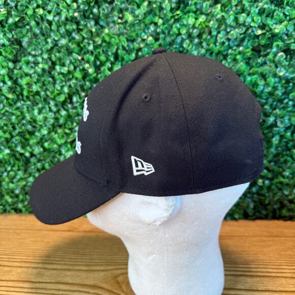 Las Vegas Raiders New Era Hat Shield Logo Adjustable Black 9forty Embroidered - Picture 3 of 8